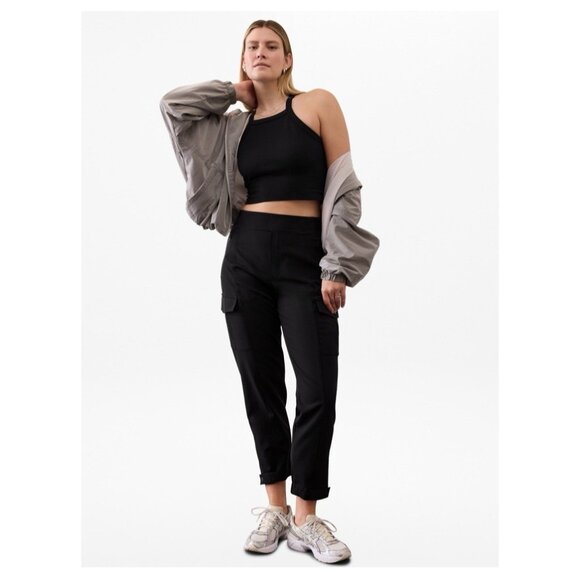 Athleta Size 10 Endless High Rise Cargo Pants in black - Picture 15 of 15